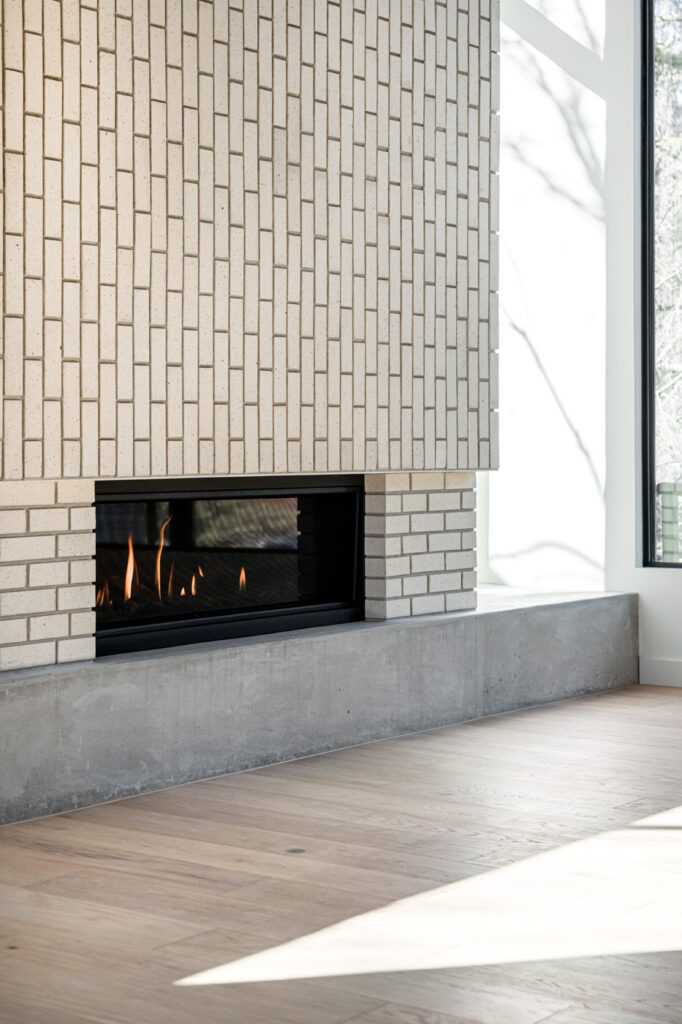 Cantilevered Fireplace